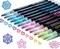 12 Glitter Outline Markers for Teens & Kids – Shimmer Metallic Pens for Christmas, Art Projects, DIY Crafts, Stocking Stuffers for Girls Ages 6-12